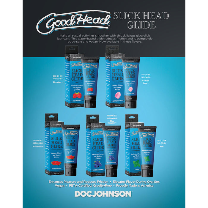 GoodHead Slick Head Glide Strawberry 4 oz. Bulk