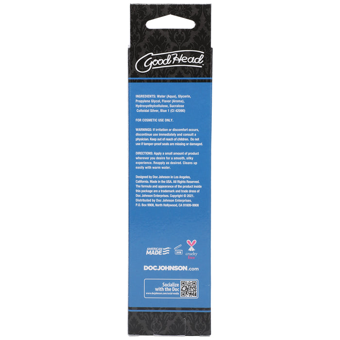 GoodHead Slick Head Glide Blue Raspberry 4 oz.
