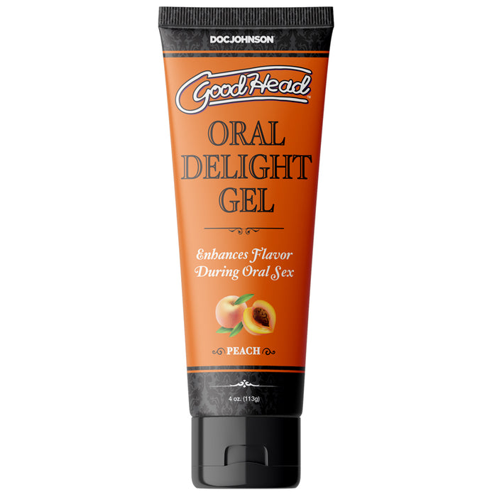 GoodHead Oral Delight Gel Peach 4 oz. Bulk