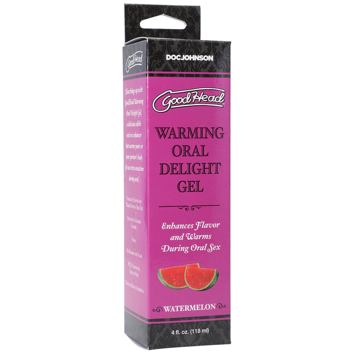 GoodHead Warming Head Oral Delight Gel Watermelon 4 oz.