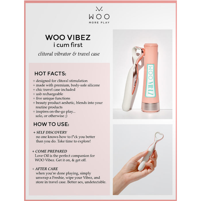 WOO Rechargeable Silicone Vibe With Case
