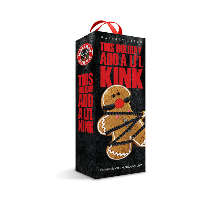 Naughty List Gift Add A Li'l Kink Blindfold Wrist & Ankle Sashes With Storage Bag