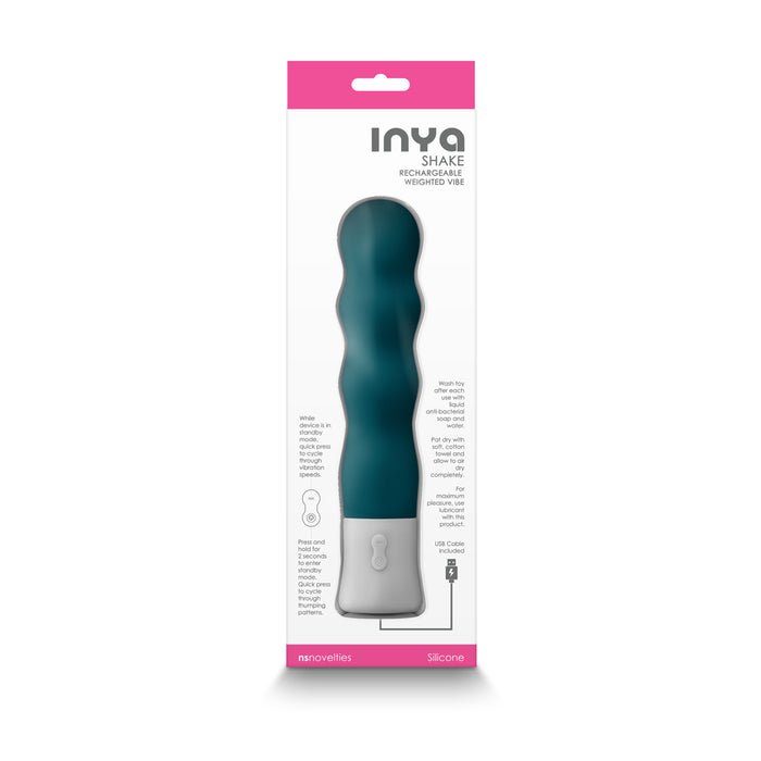 INYA Shake Rechargeable Weighted Vibe Dark Teal