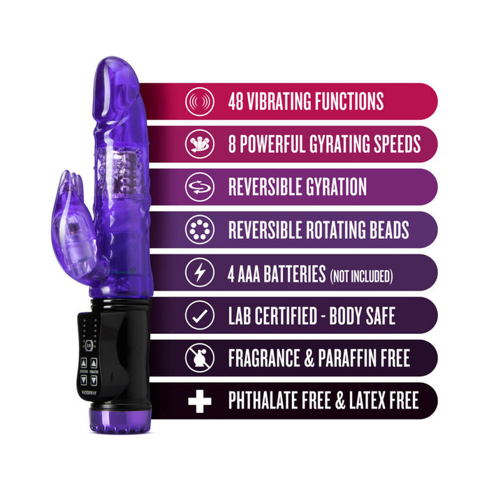 Blush Sexy Things Flutter Rabbit Dual Stimulation Vibrator Purple