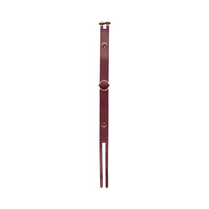 Ouch! Halo Ringed Waist Restraint Belt Burgundy S/M