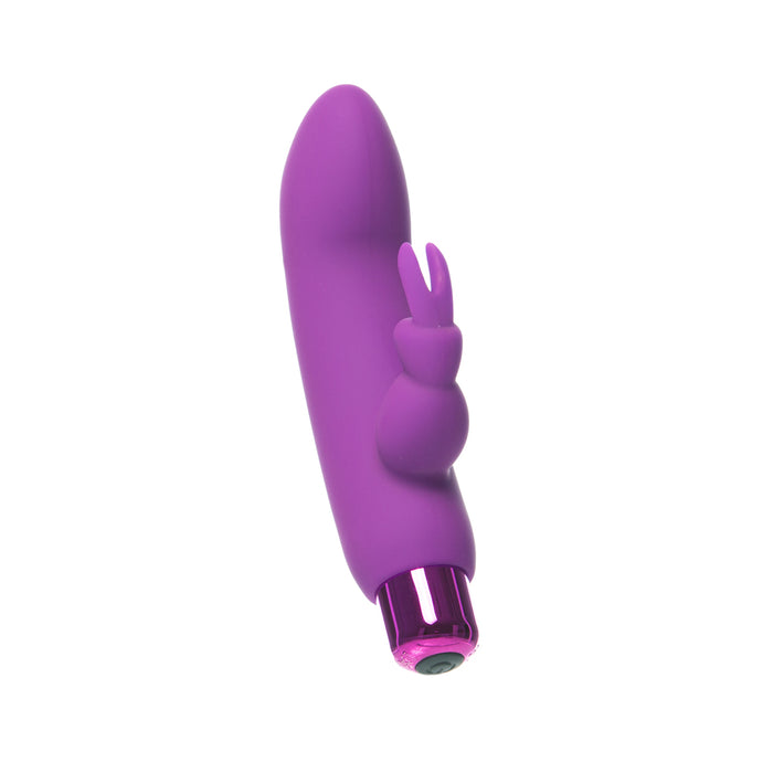 Powerbullet Alice's Bunny Rechargeable Bullet Vibrator with Silicone Rabbit Sleeve Purple