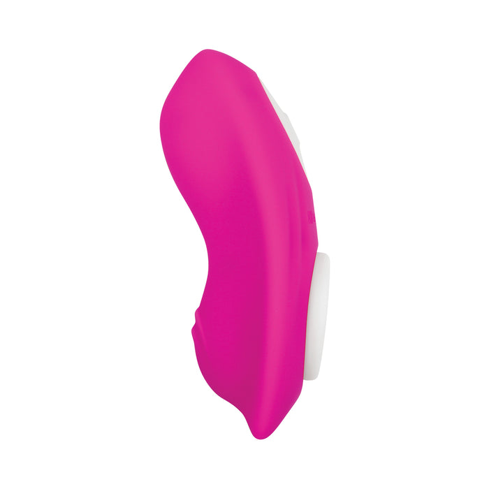 Gender X Under The Radar Rechargeable Remote-Controlled Magnetic Silicone Underwear Vibrator Pink
