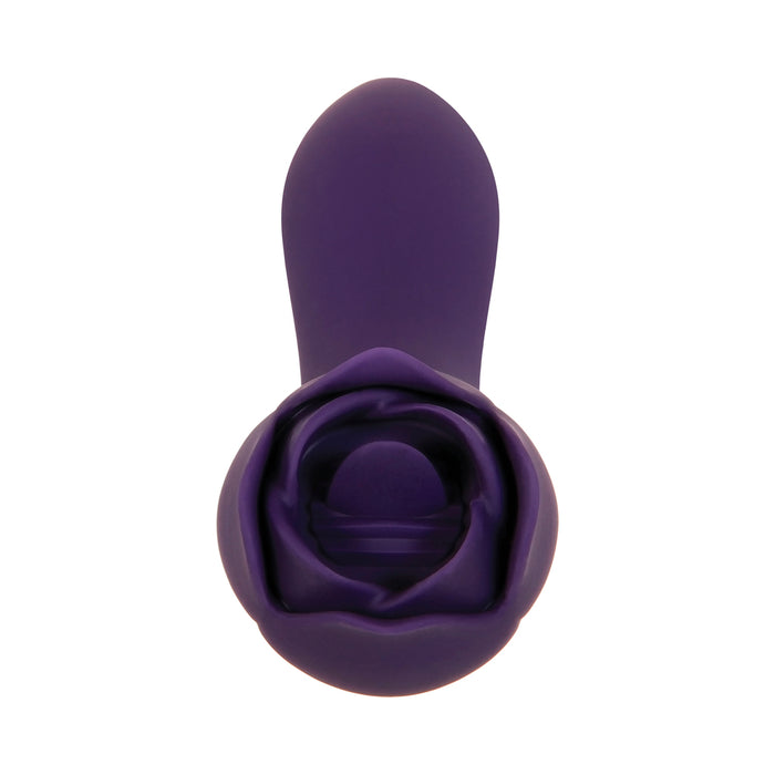 Evolved Thorny Rose Rechargeable Silicone Dual-Ended Vibrator Purple