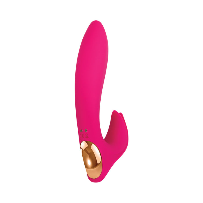 Adam & Eve Eve's Bliss Rechargeable Silicone Dual Stimulation Vibrator Pink