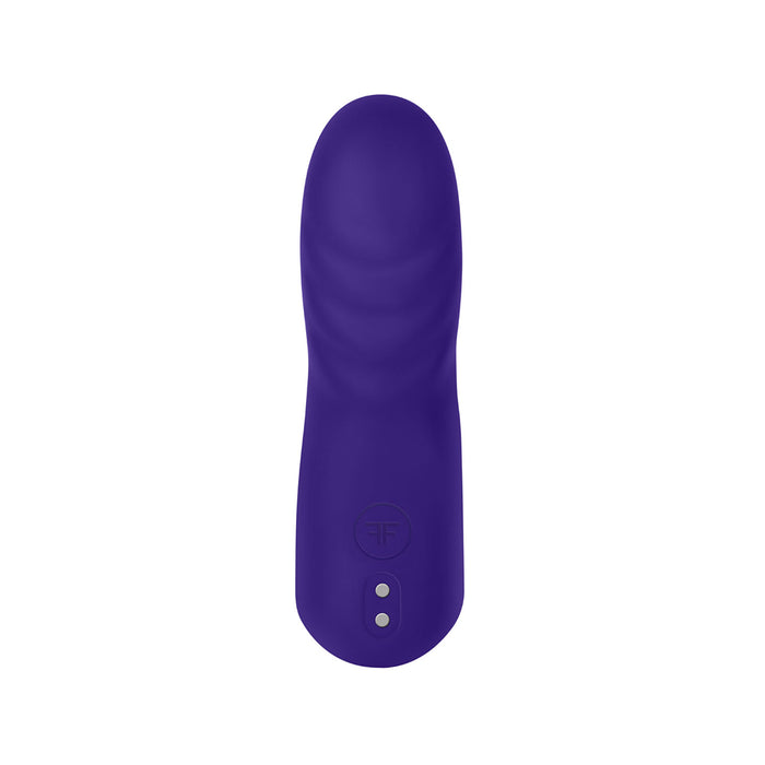 FemmeFunn Dioni Rechargeable Silicone Finger Vibrator Large Dark Purple