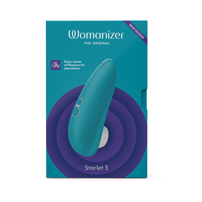 Womanizer Starlet 3 Rechargeable Silicone Compact Pleasure Air Clitoral Stimulator Turquoise