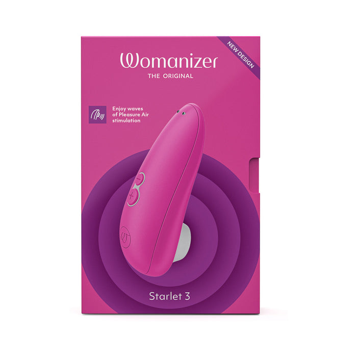 Womanizer Starlet 3 Rechargeable Silicone Compact Pleasure Air Clitoral Stimulator Pink