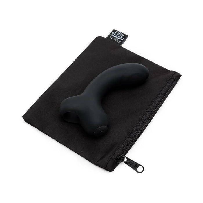 Fifty Shades of Grey Sensation Rechargeable Silicone G-Spot Finger Vibrator Black
