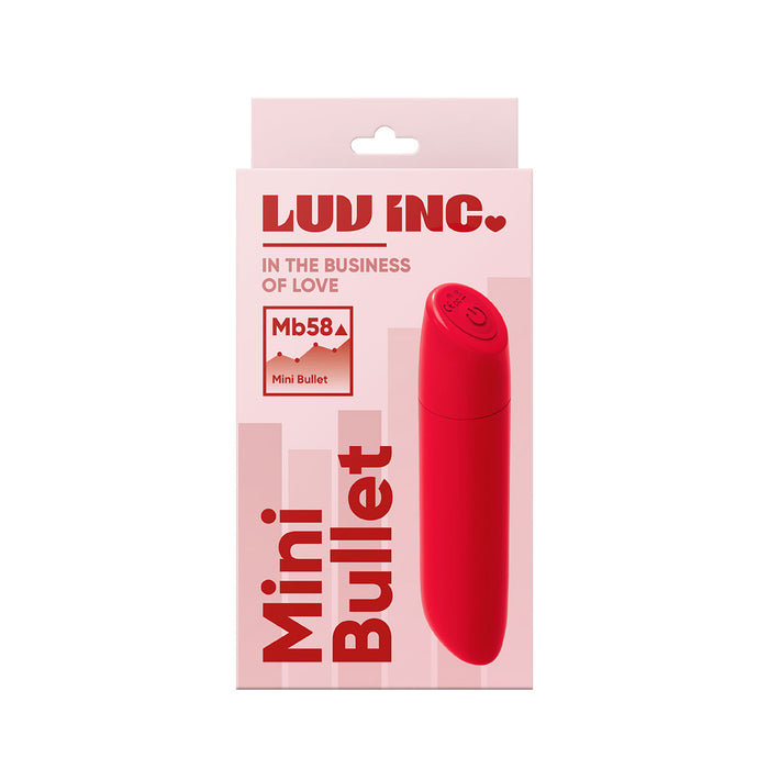 Luv Inc Mb58 Mini Bullet Rechargeable Vibrator Red
