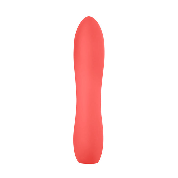 Luv Inc Lb72 Large Silicone Bullet Rechargeable Vibrator Coral