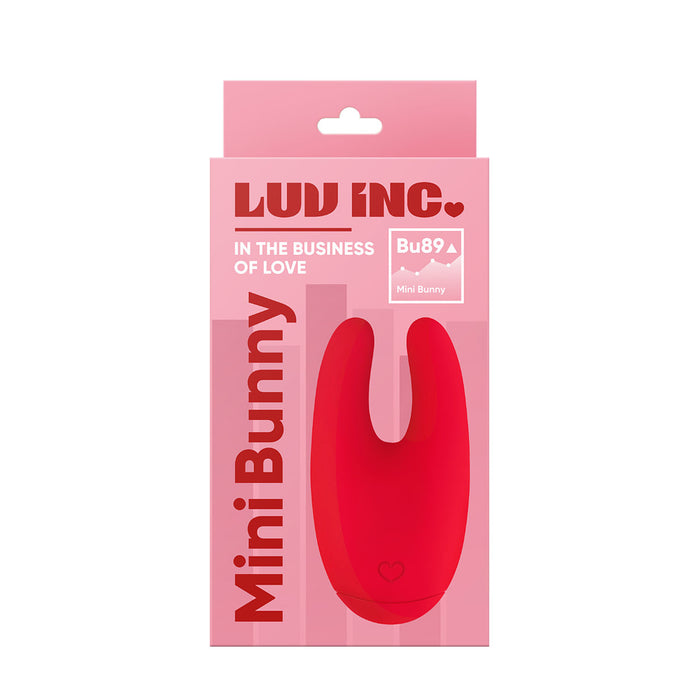 Luv Inc Bu89 Mini Bunny Rechargeable Silicone Vibrator Red