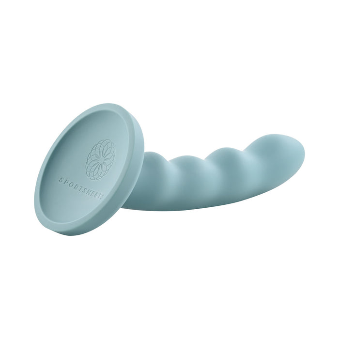 Sportsheets Merge Collection Sage 8 in. Silicone G-Spot Dildo with Suction Cup Green