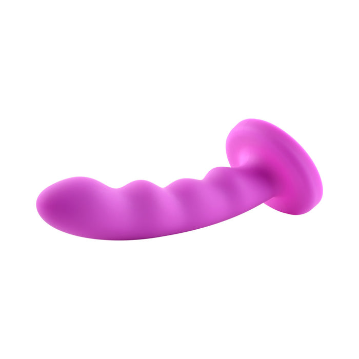 Sportsheets Merge Collection Nautia 8 in. Silicone G-Spot Dildo with Suction Cup Fuchsia