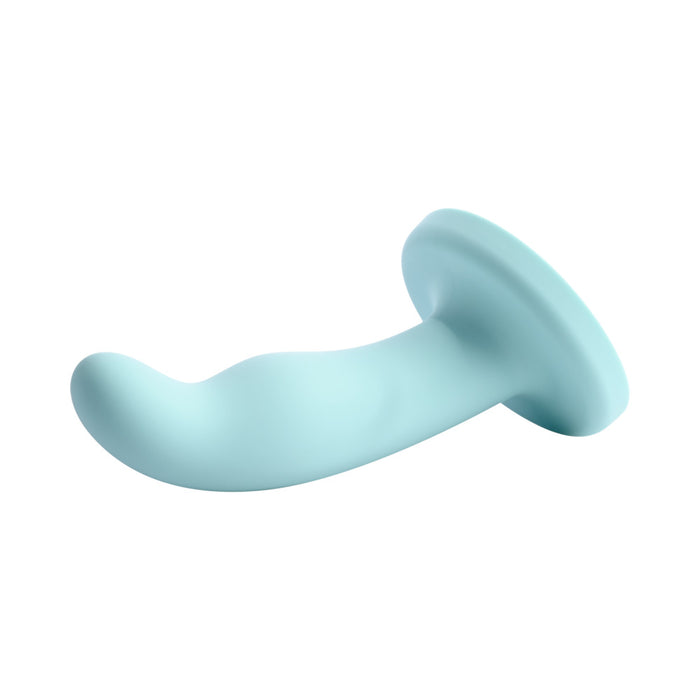 Sportsheets Merge Collection Ryplie 6 in. Silicone G-Spot Dildo with Suction Cup Blue