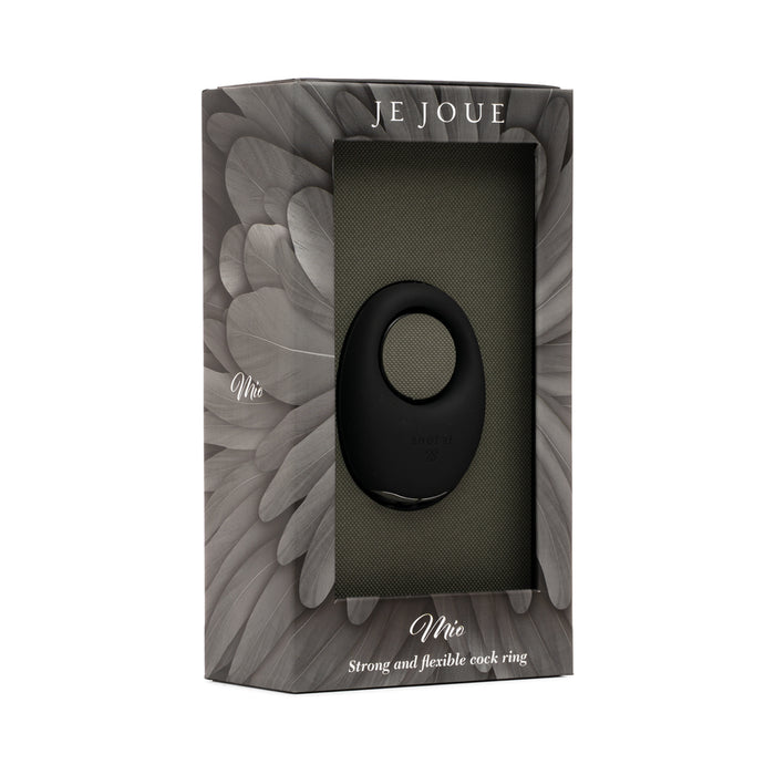 Je Joue Mio Rechargeable Vibrating Silicone Cock Ring Black