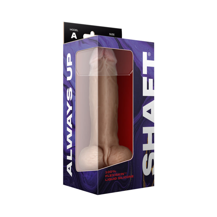 Shaft Model A: 9.5 in. Dual Density Silicone Dildo with Balls Pine