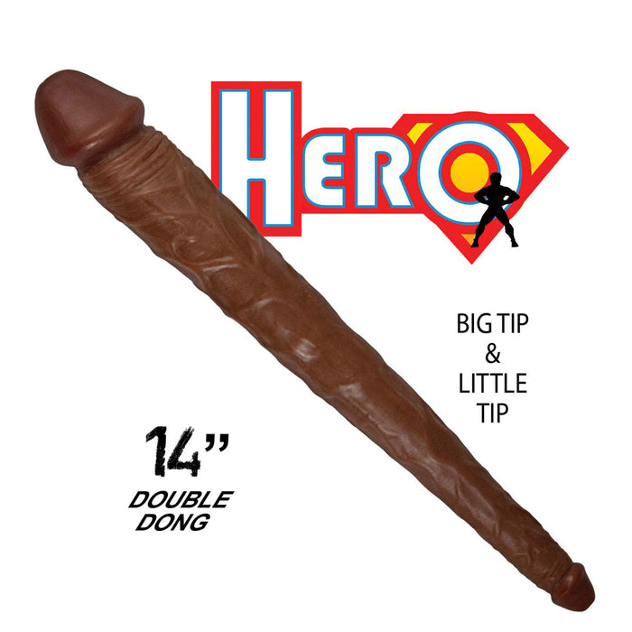 Hero Double Dong 14 in. Brown