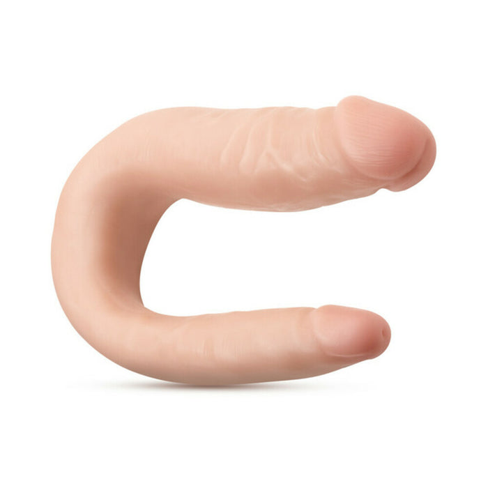 Blush Dr. Skin Mini Double Dong Realistic 12 in. Dual-Ended Dildo Beige