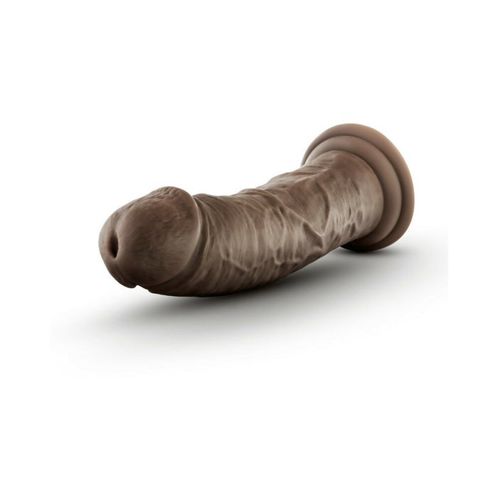 Blush Dr. Skin Glide Realistic 8 in. Self-Lubricating Dildo with Suction Cup Brown