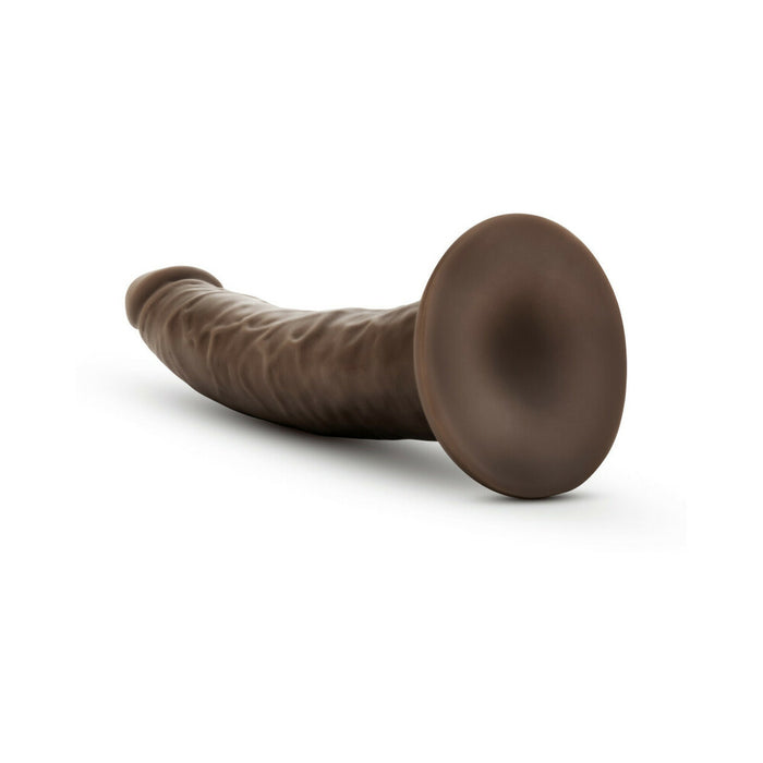 Blush Dr. Skin Glide Realistic 7.5 in. Self-Lubricating Dildo with Suction Cup Brown