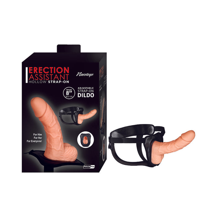 Erection Assistant Hollow Strap-On 8 in. White