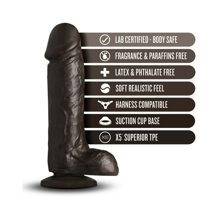 Loverboy The Movie Star Realistic 8 in. Dildo with Balls Brown
