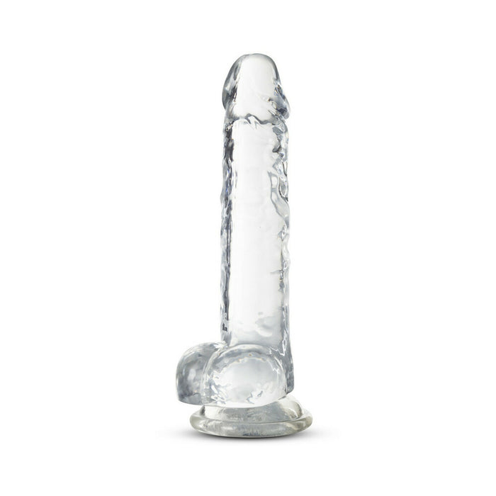 Blush Naturally Yours Crystalline 7 in. Dildo with Balls & Suction Cup Diamond