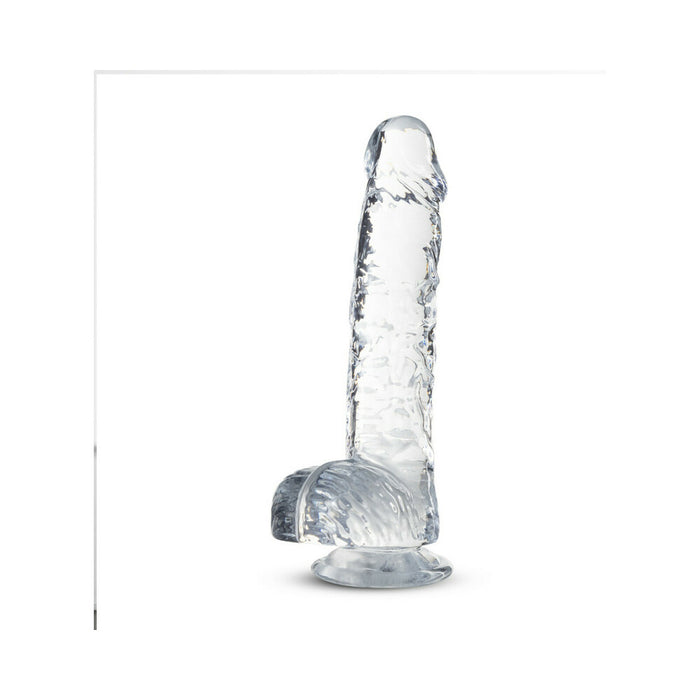 Blush Naturally Yours Crystalline 6 in. Dildo with Balls & Suction Cup Diamond