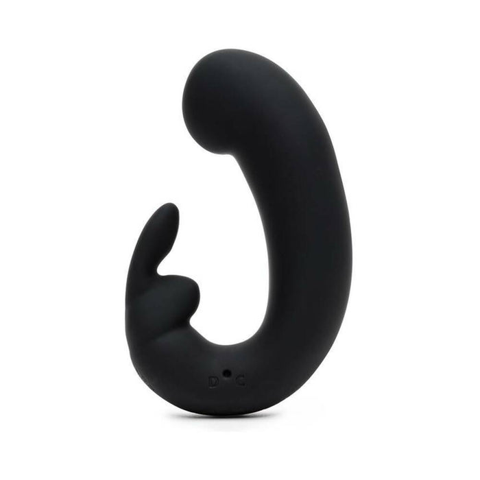 Fifty Shades of Grey Sensation Rechargeable Silicone G-Spot Rabbit Vibrator Black
