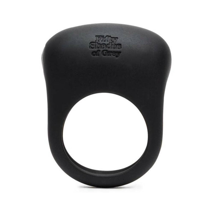 Fifty Shades of Grey Sensation Rechargeable Silicone Vibrating Love Ring Black