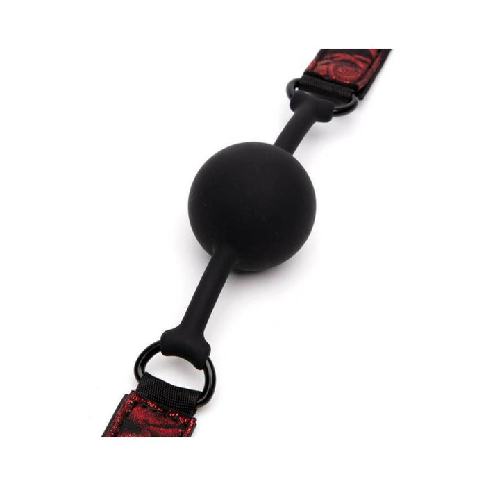 Fifty Shades of Grey Sweet Anticipation Faux Leather Reversible Velcro Ball Gag Red/Black