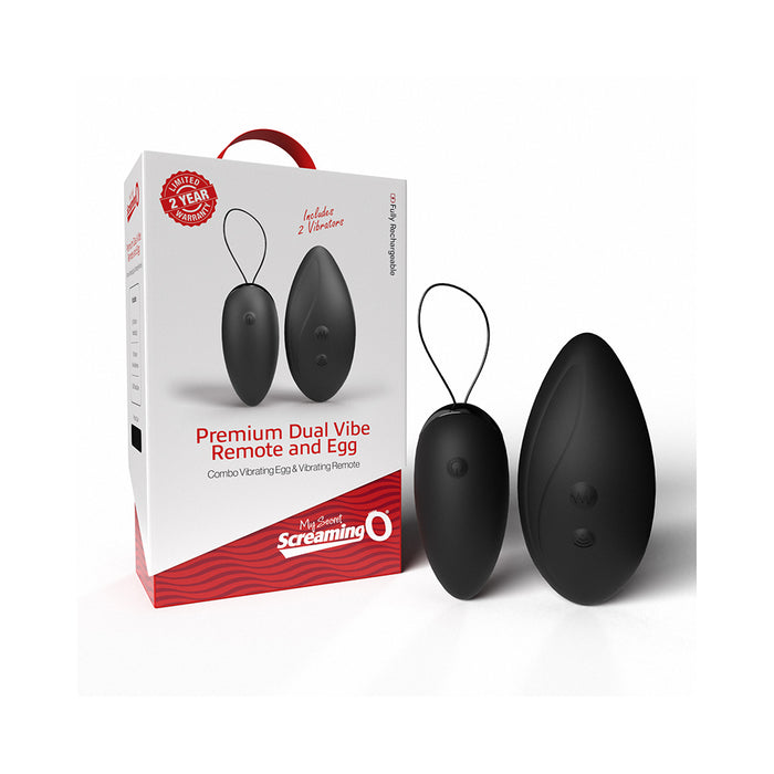 Screaming O Premium Dual Vibe Remote & Egg