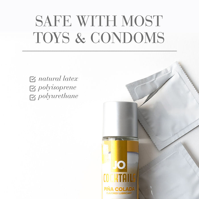 JO Cocktails Pina Colada Flavored Water-Based Lubricant 2 oz.