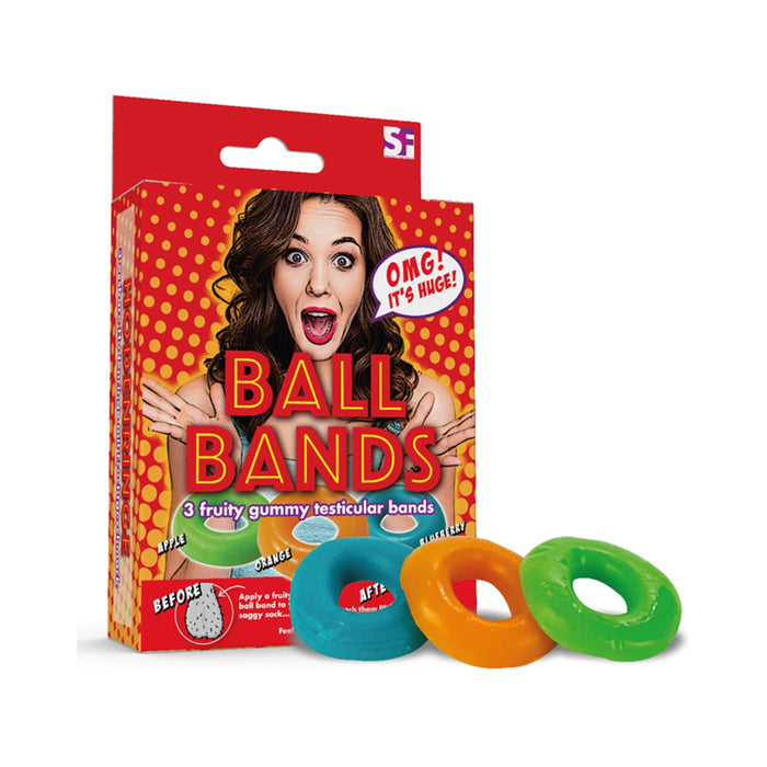 Gummy Ball Bands 3-Pack Assorted Colors/Flavors