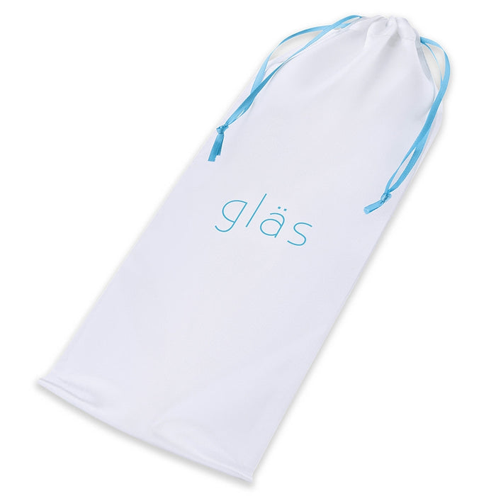 Glas 12 in. Double Ended Glass Dildo with Anal Beads