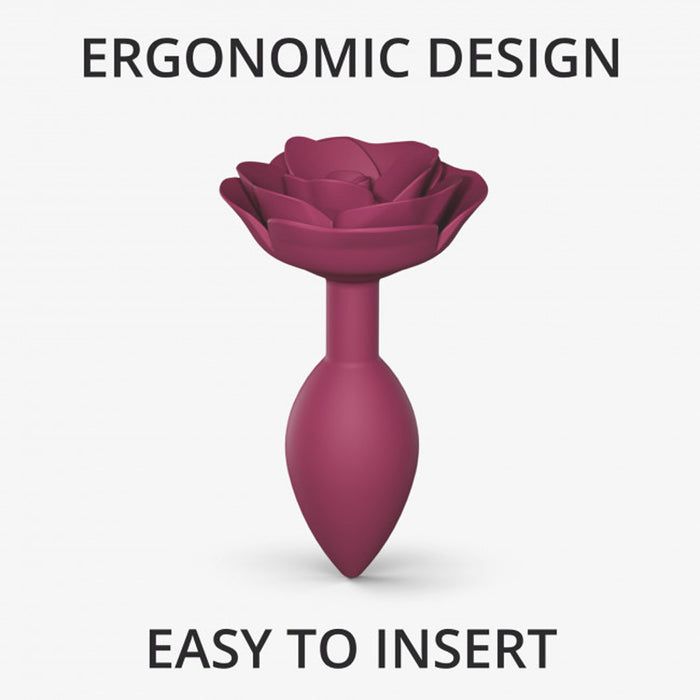 Love to Love Open Roses Silicone Anal Plug Plum Star Medium