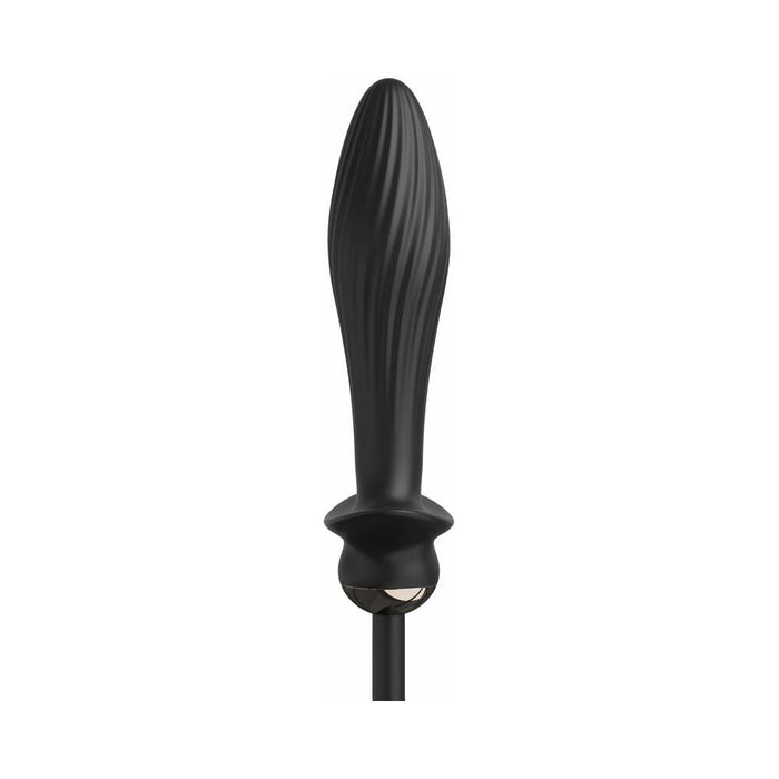 Anal Fantasy Elite Collection Auto-Throb Inflatable Vibrating Plug Black