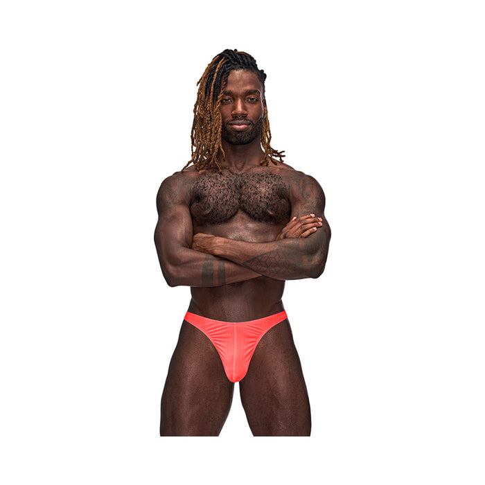Male Power Barely There Bong Thong Coral L/XL