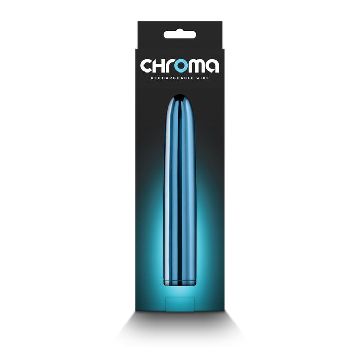 Chroma Rechargeable Vibe 7 in. Teal