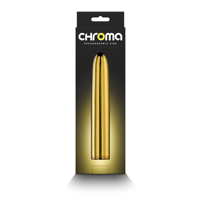 Chroma Rechargeable Vibe 7 in. Gold