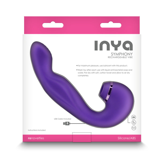 INYA Symphony Rechargeable Vibe with Suction Purple