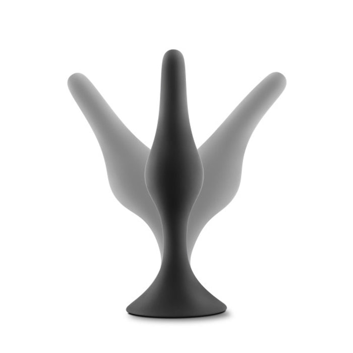 Anal Adventures Platinum Silicone Beginner Plug Small Black