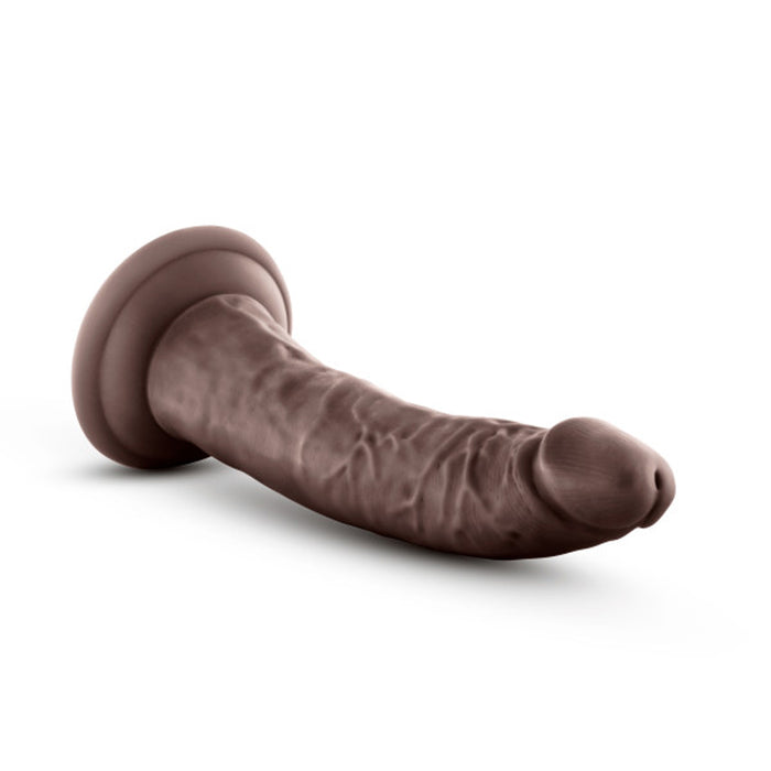 Blush Au Naturel Jack 7 in. Posable Dual Density Dildo with Suction Cup Brown