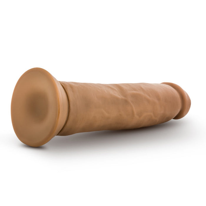 Blush Dr. Skin Silicone Dr. Henry Realistic 9 in. Posable Dildo with Suction Cup Tan