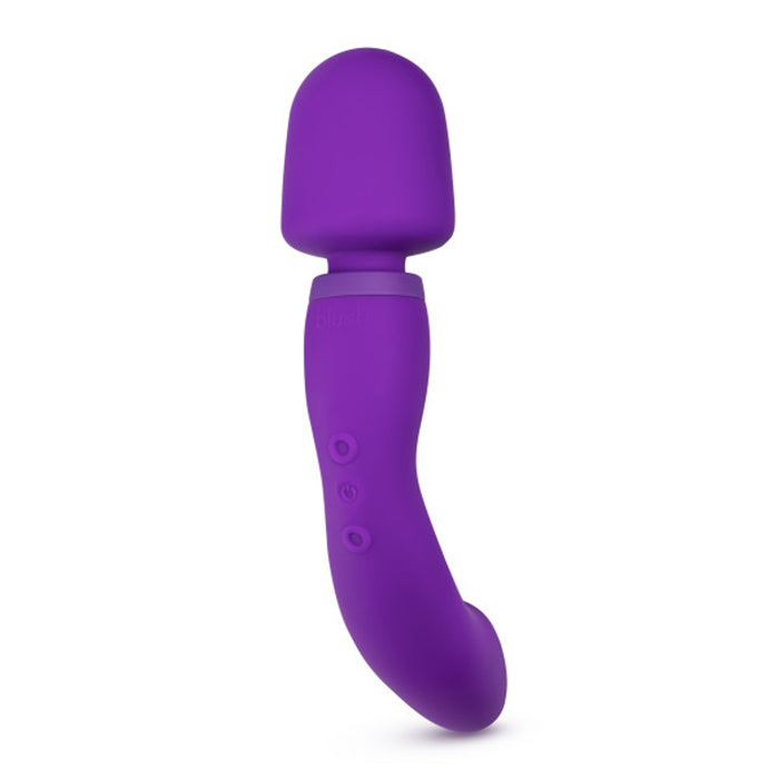 Blush Wellness Dual Sense Rechargeable Silicone Dual Ended G-Spot & Wand Vibrator Purple